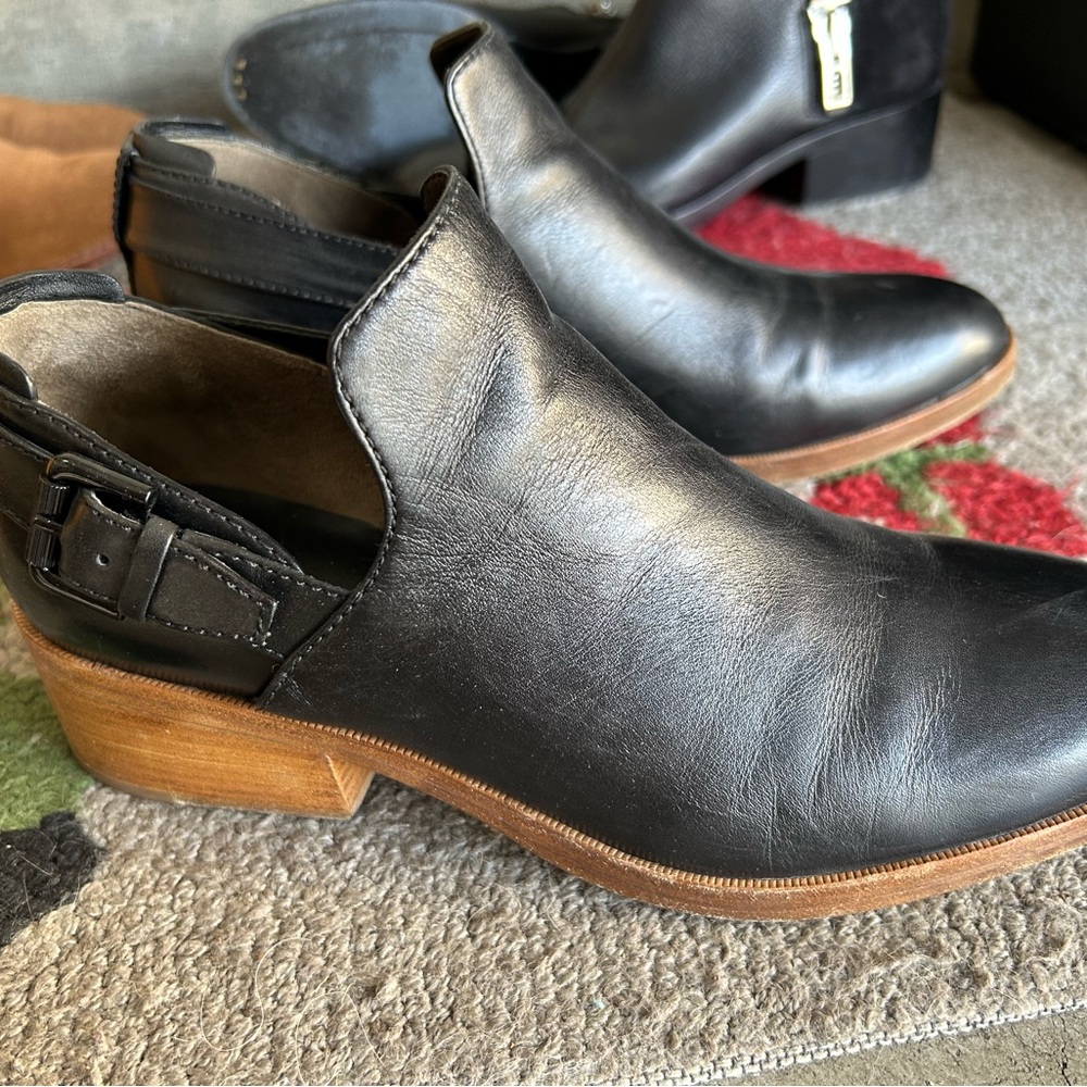 3.1 Phillip Lim Black Leather Ankle Booties